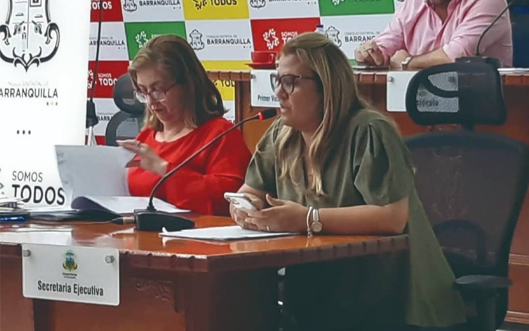Secretaría de Educación y el ITSA rindieron informe al Concejo de Barranquilla.