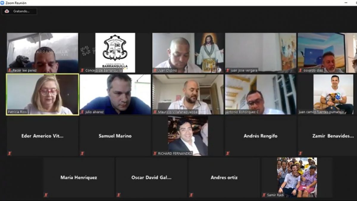 Continua preocupación por la situación actual de la pandemia en el Concejo de Barranquilla.