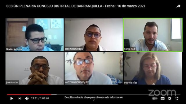 La Plenaria del Concejo de Barranquilla aprobó las proposiciones presentadas por los cabildantes