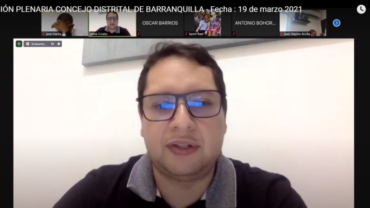 Gerente de las TICs rindió informe en el  Concejo Distrital de Barranquilla
